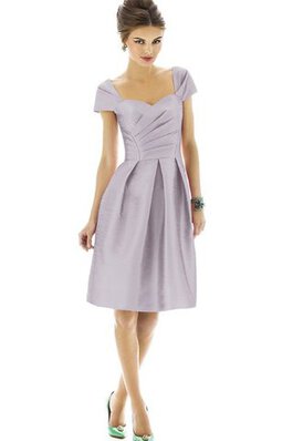 Robe demoiselle d'honneur moderne bref manche nulle a-ligne