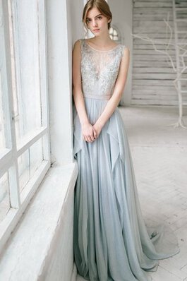 Elegante Vestido de Novia de Largo de Hasta el suelo de Encaje Adorno