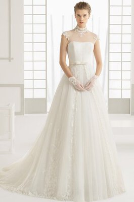 Abito da Sposa Lungo alta vita a Sala A-Line con Perline moda