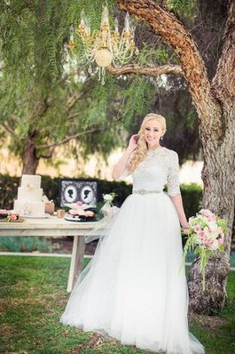 Abito da Sposa lusso Con Giacca in Tulle medievale Spazzola Treno decorato