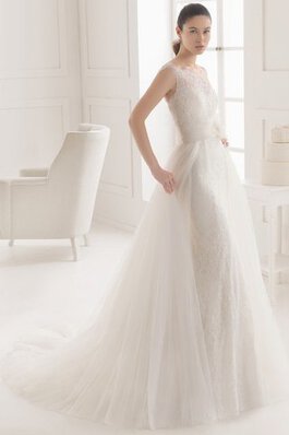 Robe de mariée formelle simple sexy de sirène de col bateau