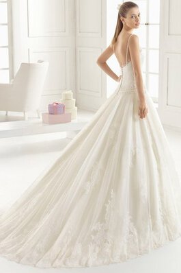 Robe de mariée plissage charmeuse de traîne moyenne de mode de bal avec perle