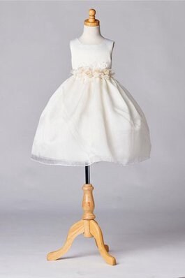 Robe de cortège enfant plissage de mode de bal de lotus avec fleurs avec sans manches