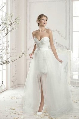 Abito da Sposa moda in Tulle Cuore in pizzo in Pizzo Formale E Informale