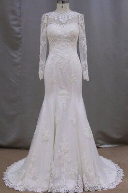 Robe de mariée sexy de sirène jusqu'au sol elevé