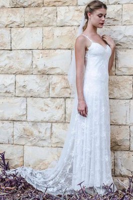 Abito da Sposa A-Line Cuore in pizzo Semplice con Applique in Pizzo