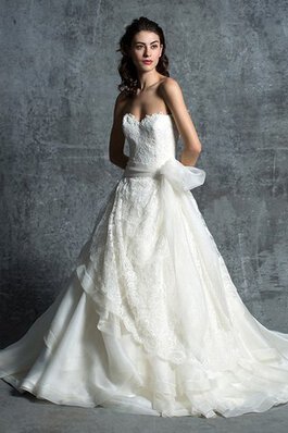 Abito da Sposa Vintage in pizzo Senza Maniche Schiena Nuda A Terra Cuore