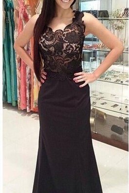 Robe de soirée sexy collant d'épaule asymétrique appliques manche nulle