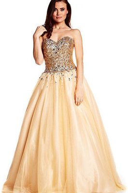 Abito da Ballo sogno Cuore Ball Gown A-Line con paillette A Terra