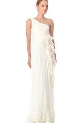 Robe de mariée plissé avec fourrure avec sans manches avec fleurs avec plumes