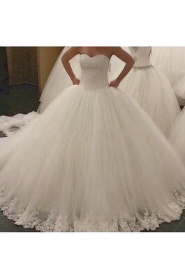 Formal Vestido de Novia de Sala de Encaje Adorno de Hasta el suelo de Cordón