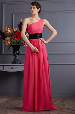 Robe de soirée plissage avec sans manches de princesse avec fronce avec chiffon