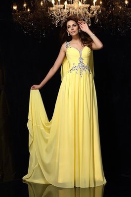 Robe de soirée longue solennelle larges bretelles avec chiffon bretelles spaghetti