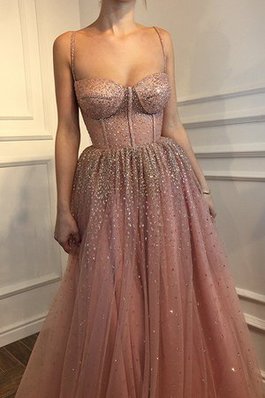 Prinzessin Normale Taille Junoesque Ballkleid ohne Ärmeln aus Tüll