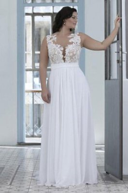 Abito da Sposa Semplice Cuore in pizzo A-Line moda a riva