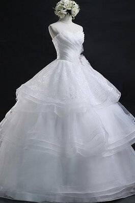 Abito da Sposa in Organza lusso Ball Gown Cuore sogno Senza Maniche