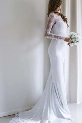 Robe de mariée attirent distinguee decoration en fleur avec chiffon v col profonde