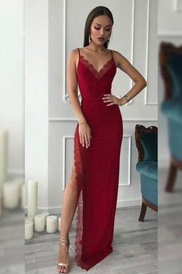 Robe de bal de col en v manche nulle charme jusqu'au sol en forme