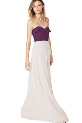 Robe demoiselle d'honneur long de lotus avec chiffon