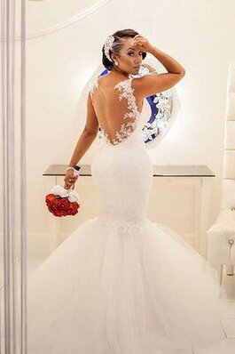 Abito da Sposa A Terra a riva in Tulle sexy in pizzo Cuore