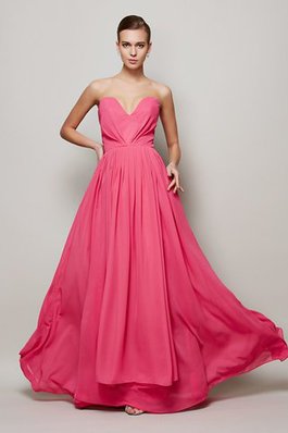 Robe de bal longue avec chiffon au drapée avec zip longueru au niveau de sol