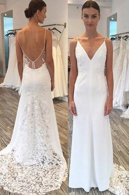 Robe de mariée avec bouton bandouliere spaghetti magnifique jusqu'au sol longue