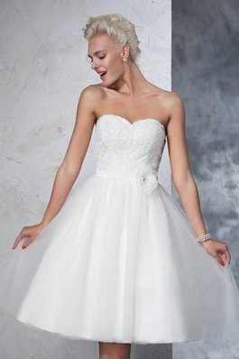 Abito da Sposa Semplice Mini Vintage A-Line Principessa