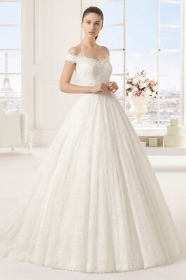 Abito da Sposa con Piega Elegante Pudica Lungo Esclusivo Naturale