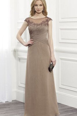 Robe de bal solennelle romantique avec chiffon col u profond decoration en fleur