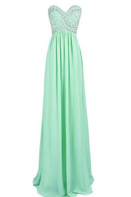 Robe demoiselle d'honneur eclaté avec chiffon fermeutre eclair a-ligne longueur au ras du sol