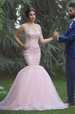 Elegante Vestido de Novia de Corte Sirena de Sin mangas