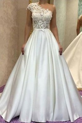 Clasico Vestido de Novia de Corte-A de Llamativo de Hasta el suelo