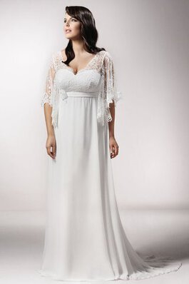 Robe de mariée fermeutre eclair avec chiffon ceinture en étoffe avec ruban avec fleurs