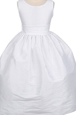 Robe de cortège enfant plissage encolure ronde avec sans manches ligne a