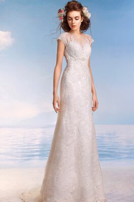 Abito da Sposa A Terra Tubino a riva Cappellino medievale con Applique