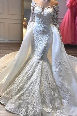 Elegante Vestido de Novia de Brillante de Cremallera de Largo