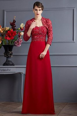 Abito mamma Sposa con Applique Lungo Senza Maniche A Terra Cuore