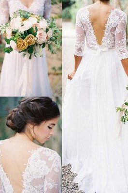 Vestido de Novia de Corte princesa de Largo de Popular de Espalda Descubierta