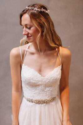 Abito da Sposa Romantico Cuore A-Line Elegante in Tulle Conotta