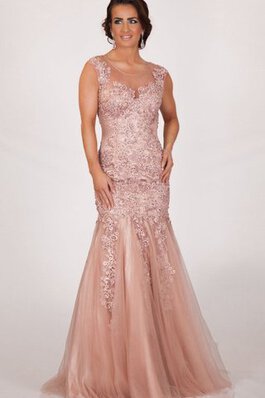 Abito da Ballo in Pizzo Tondo Elegante con Perline in Tulle sexy