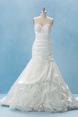 Robe de mariée romantique modeste grandiose avec fleurs de sirène