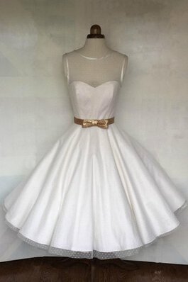 Robe de mariée naturel plissé en tulle ligne a avec zip