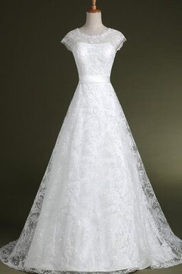 Robe de mariée luxueux en satin ceinture en étoffe boutonné textile en tulle