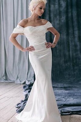 Abito da Sposa Fuori dalla spalla con Manica Corte sexy medievale moda Sirena