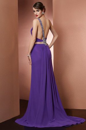 Vestido de Noche de Corte princesa de Un sólo hombro de Natural de Abalorio - Foto 2