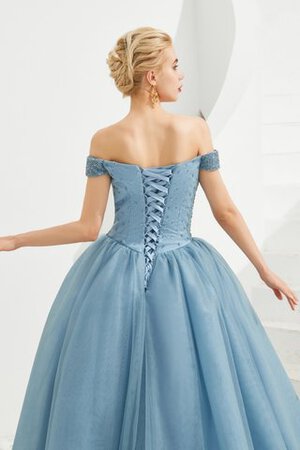 Auffällig Ärmelloses Schickes Romantisches Ballkleid mit Rücken Schnürung - Bild 5