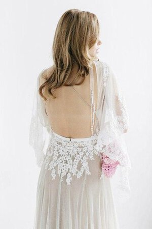 Abito da Sposa Formale E Informale Elegante sexy Senza Maniche in pizzo con Mezze Maniche - Foto 5