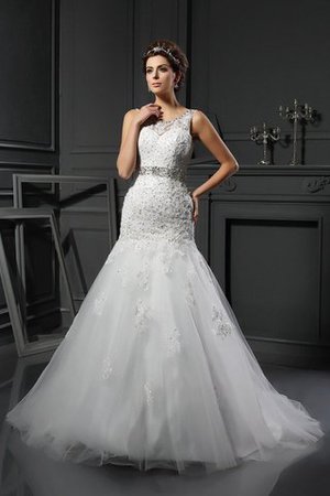 Robe de mariée delicat naturel longue gaine avec sans manches - Photo 1