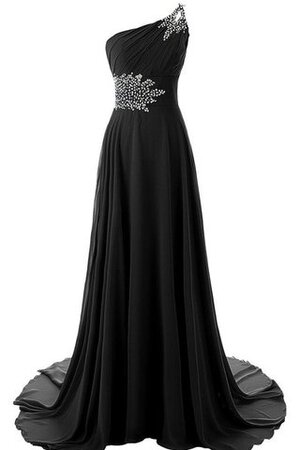 Chiffon A-Line plissiertes Brautmutterkleid mit Empire Taille mit Rücken Schnürung - Bild 1