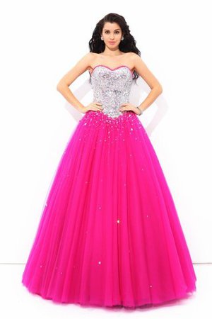 Robe de quinceanera formelle longue avec sans manches cordon longueur au ras du sol - Photo 4